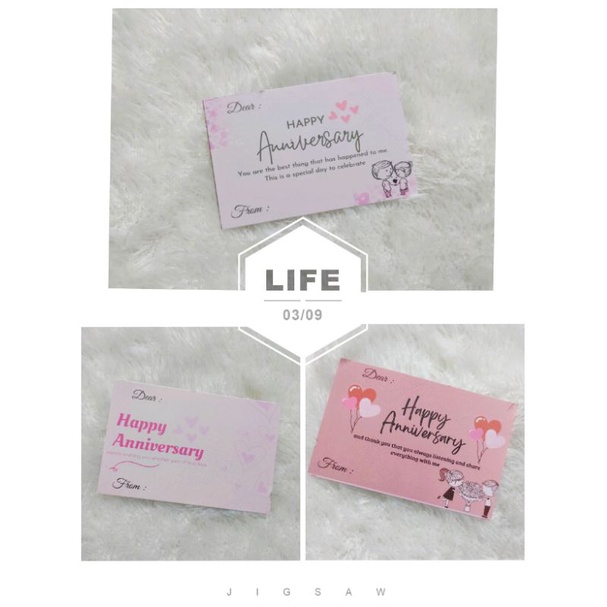 Kartu ucapan happy birthday anniversary box paperbag