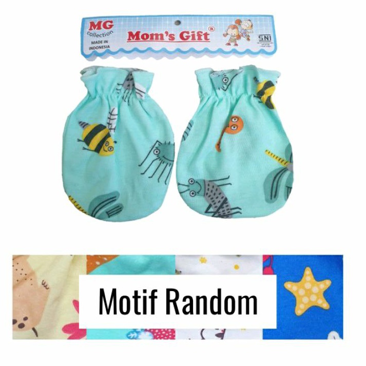 1 Pasang Sarung Tangan / Sarung Kaki Bayi Newborn MG1PS Print (1 Pasang Sarung Tangan / Sarung Kaki) MG1PS