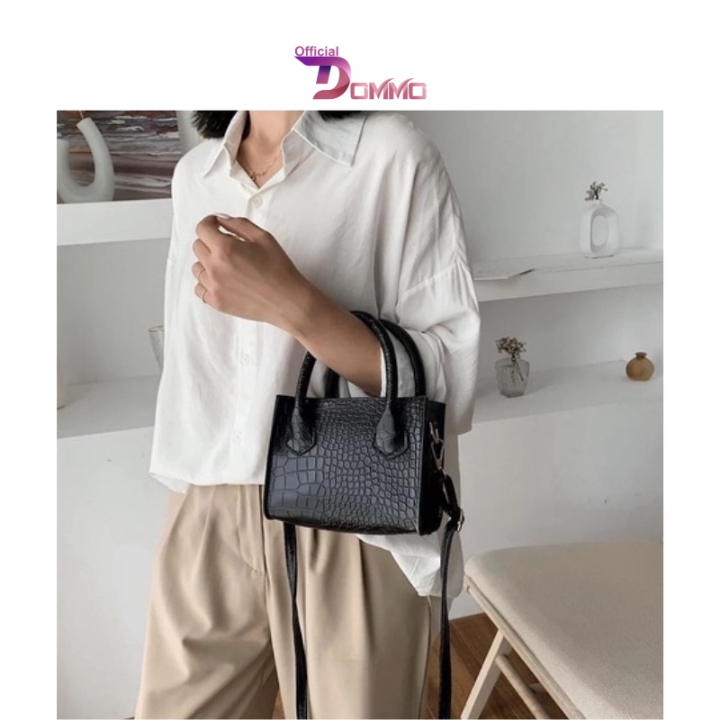 [LOKAL] DOMMO - D1496 TAS CLAUDIA Tas Selempang Wanita Casual Claudia Corean Style