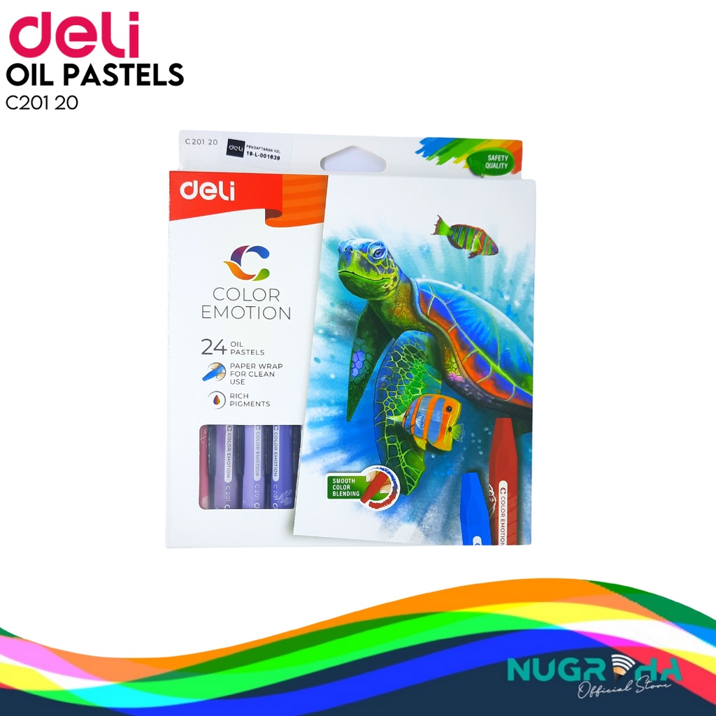 

DELI Color Emotion Pastel Crayon 24 Warna C201 20