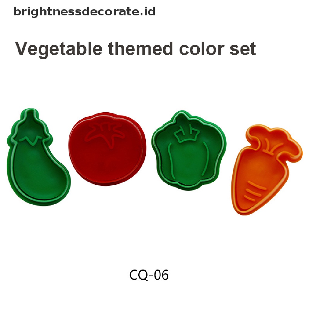 [Birth] 4pcs/set Cetakan Kue Kering Seri Natal Pressable Biscuit Mold Cookie Kitchen [ID]