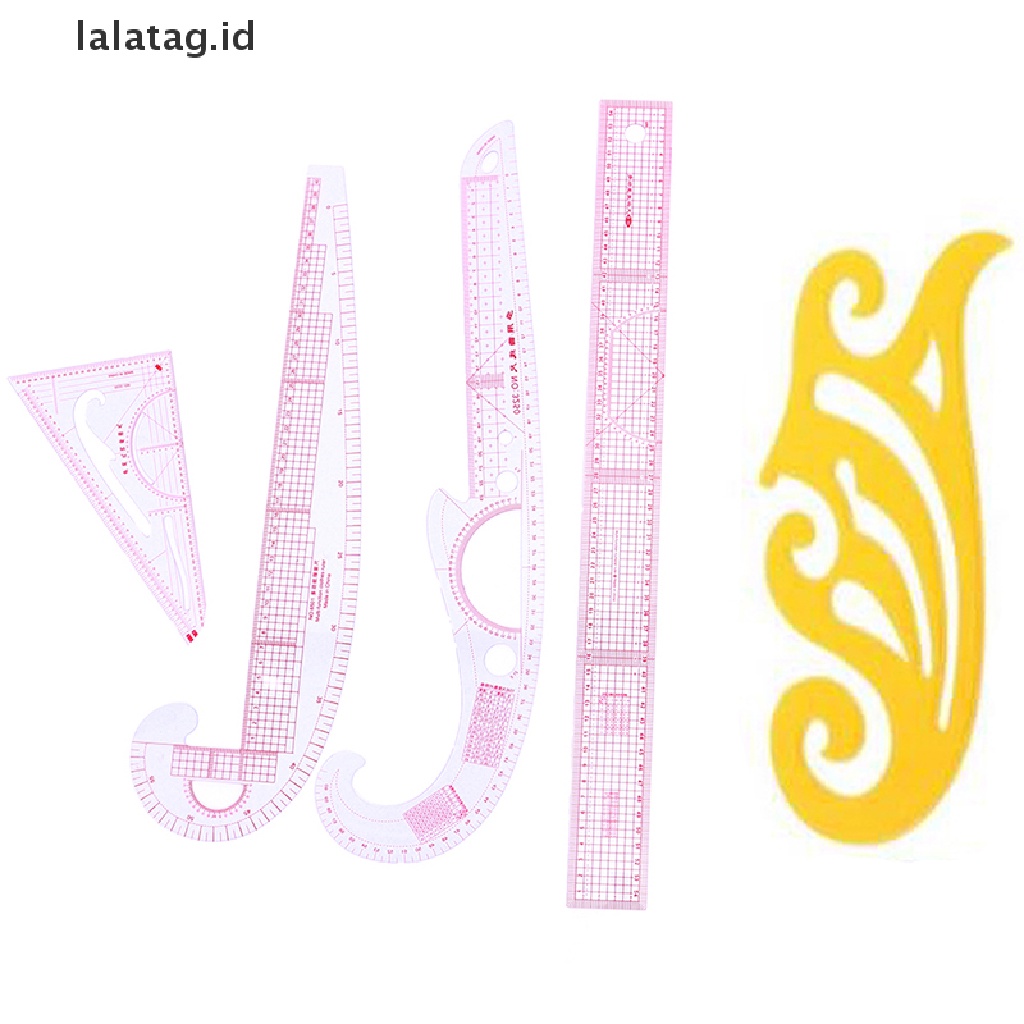 [lalatag] Curve Sewing Set Penggaris Jahit Cutg Ruler Sample Baju Metric Yard [ID]