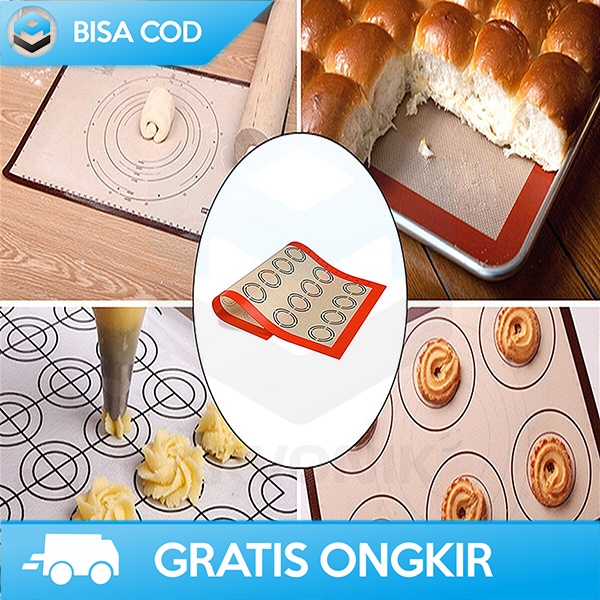 ALAS BAKING KUE REUSABLE MATRAS TATAKAN MICROWAVE TAFFWARE NON-STICK