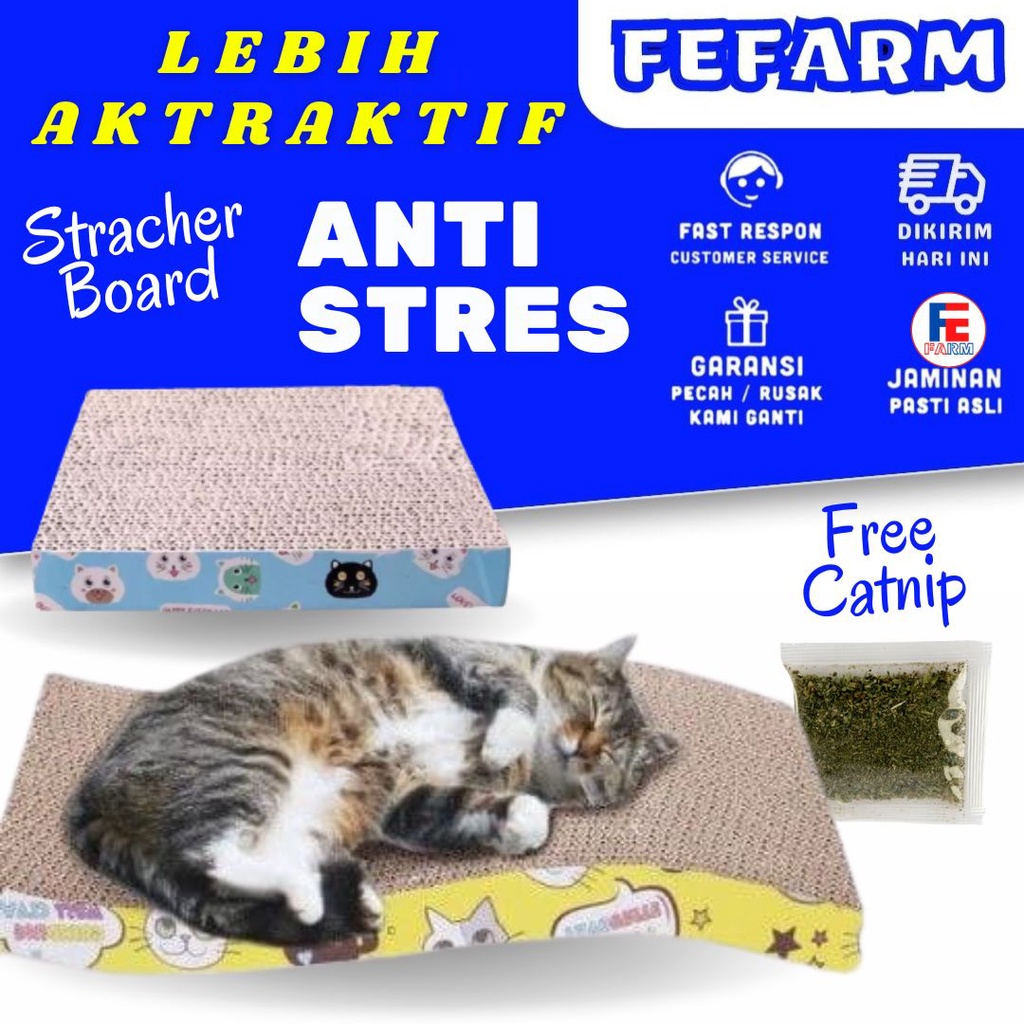 Mainan Garukan Kucing Scratcher Cat Cakaran Kucing Hewan Peliharaan FEFARM