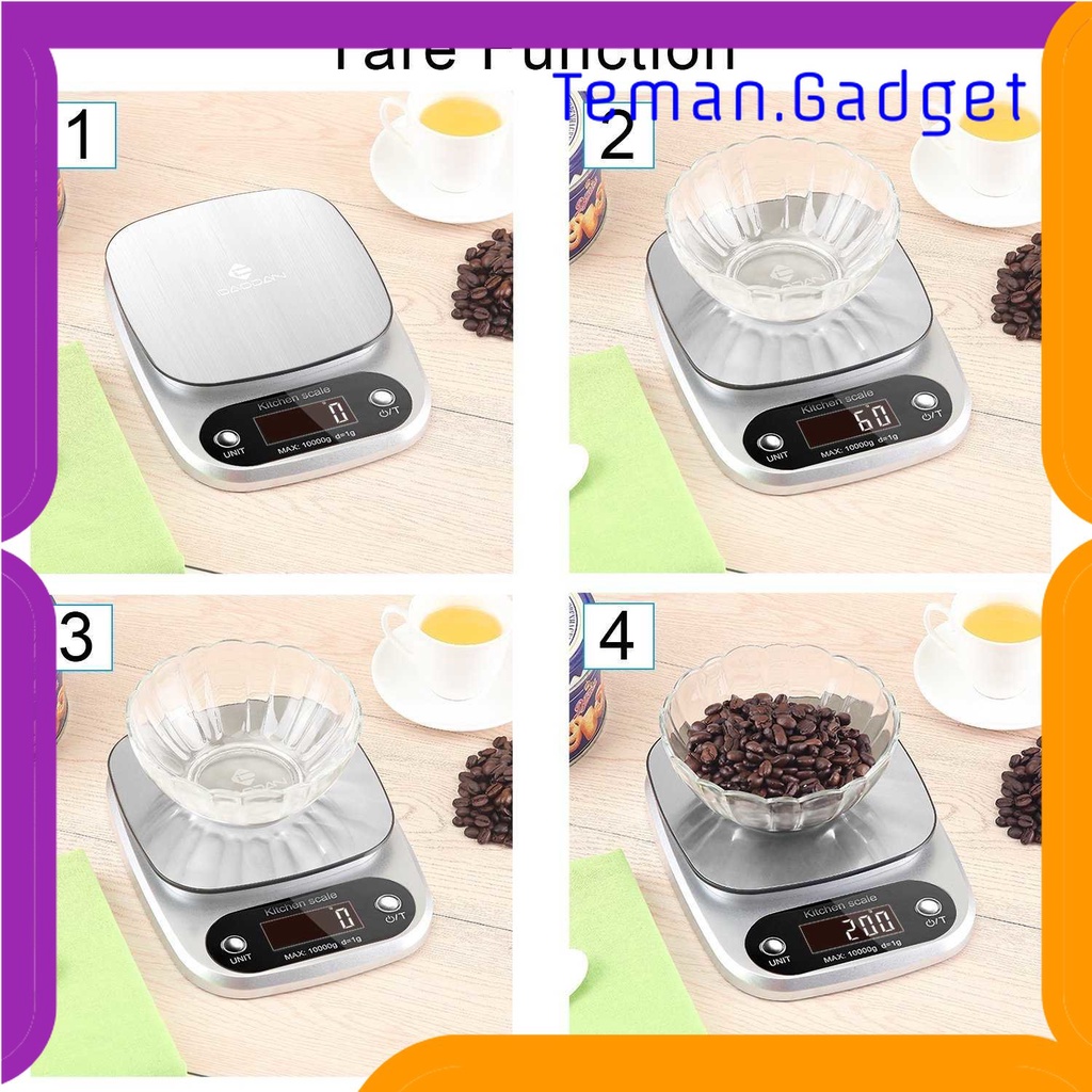 TG - DPR Taffware Digipounds Timbangan Dapur Mini Digital Scale 10kg 1g - Z2S