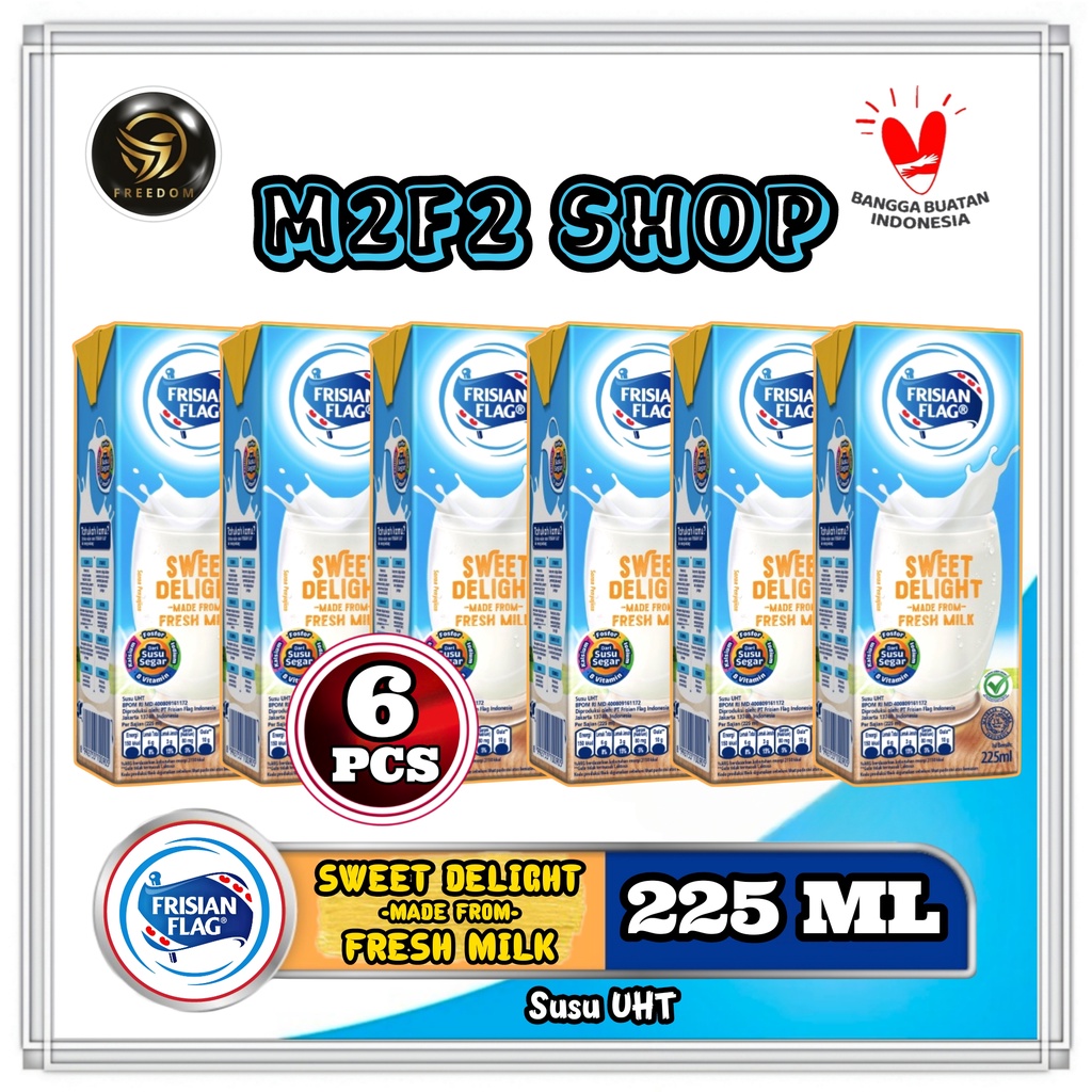 

Susu Bendera Frisian Flag Purefarm Sweet Delight Kotak UHT - 225 ml (Kemasan 6 Pcs)