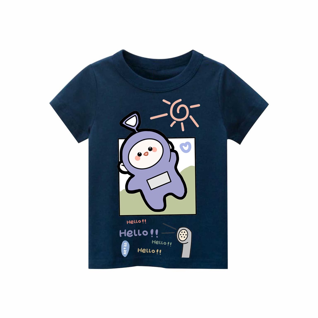 Kaos Anak laki-laki &amp; perempuan motif teletubbies | kaos combed 30s printing | Kaos Distro anak