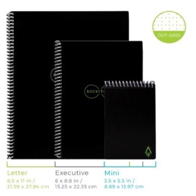 

Rocketbook Core Everlast Reusable Smart Notebook - Mini 3.5"X5.5