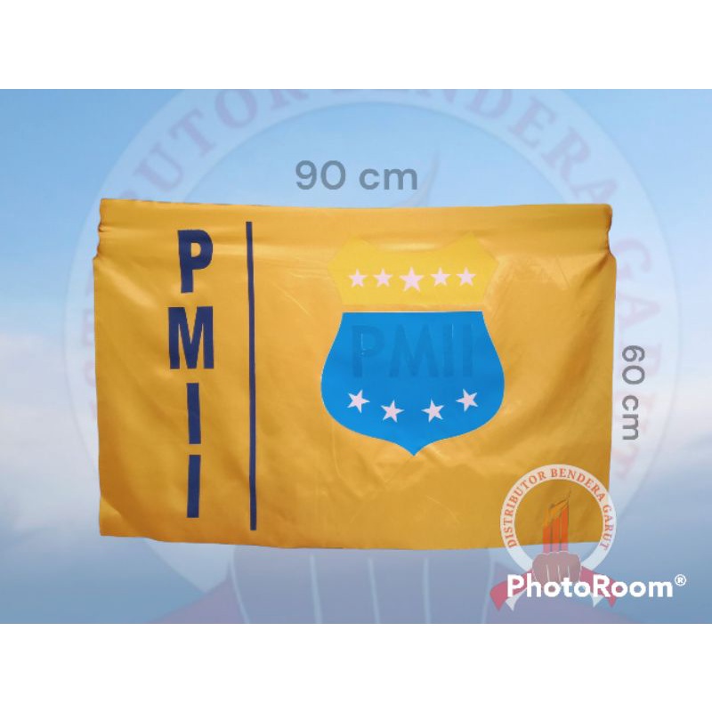 Bendera PMII (Free tambah nama minimum 20 pcs )