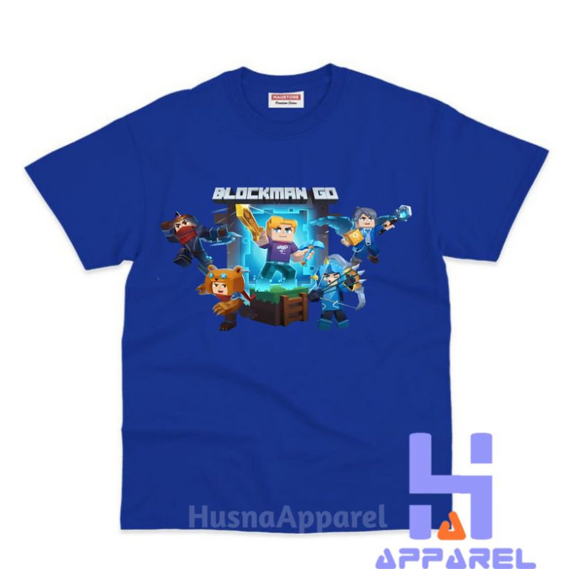 BAJU ANAK KAOS ANAK BLOCKMAN GO