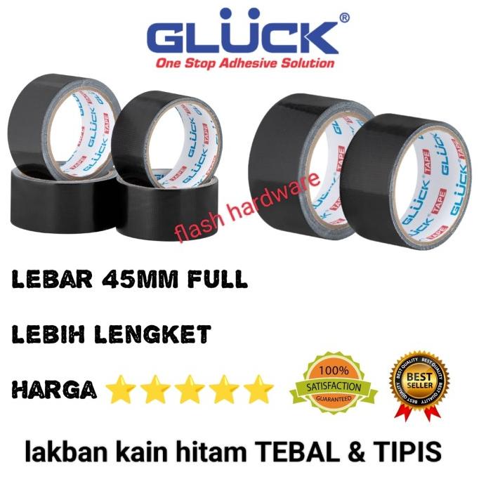 

Lakban kain hitam Cloth tape 4,5cm tebal dan tipis flashar66 Diminati Banget