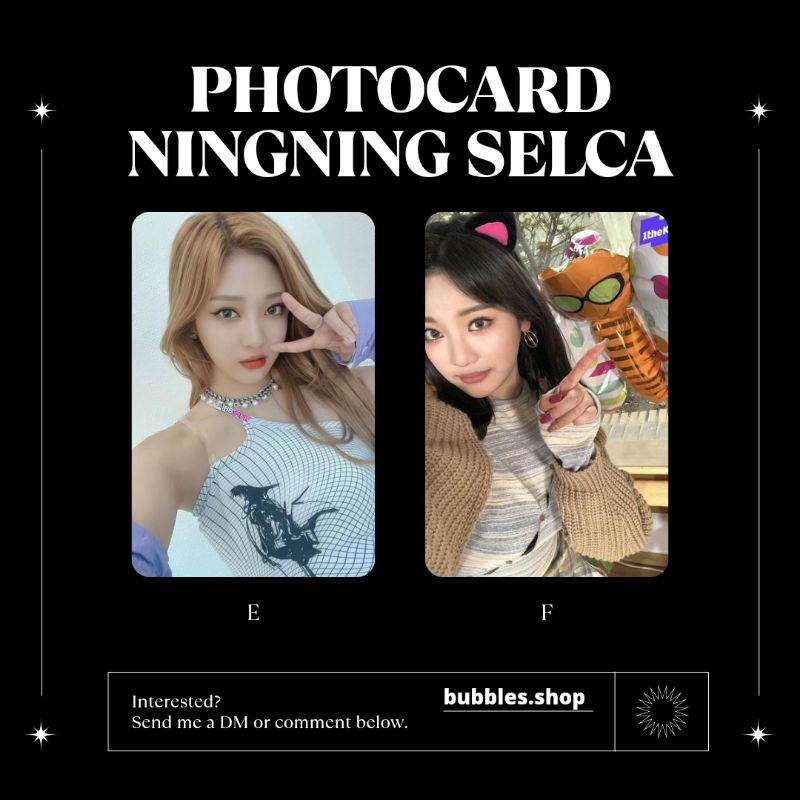 PHOTOCARD UNOFFICIAL NINGNING AESPA SELCA