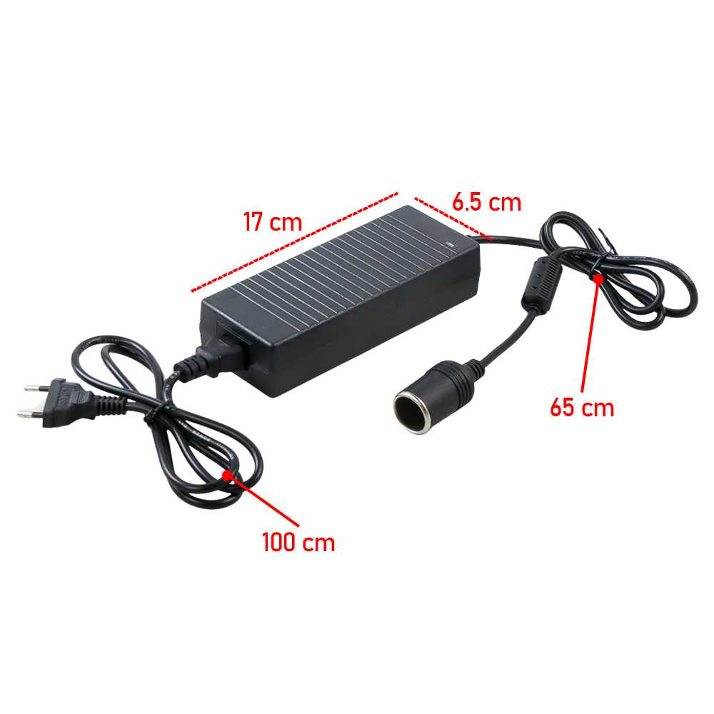 Converter Cigarette Adaptor Vacuum Cleaner Mobil AC to DC 12V 10A 120W