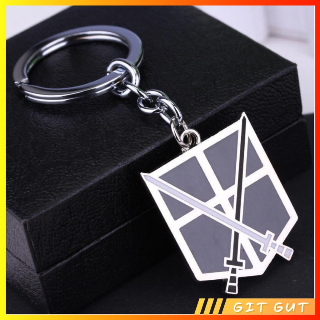 Keychain Gantungan Kunci AoT Attack on Titan Single Corps  Logo