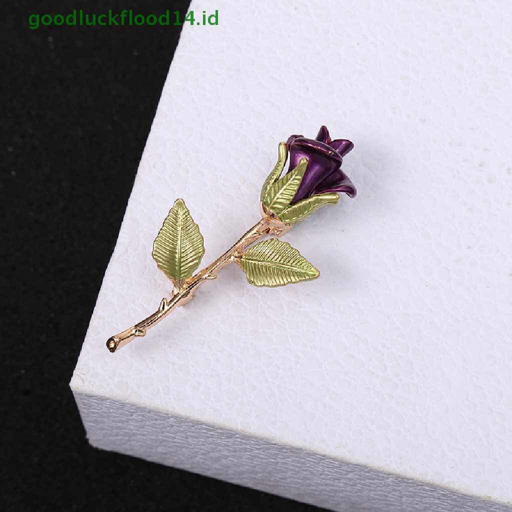 [GOOGFOUR] Koleksi Bros Bunga Mawar Cantik Untuk Wanita Lady Elegant Flower Pin [Atasan]