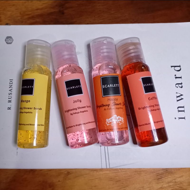 scarlett whitening shower scrub 30ml | scarlett share in jar | 100% original | bpom | scarlett teste