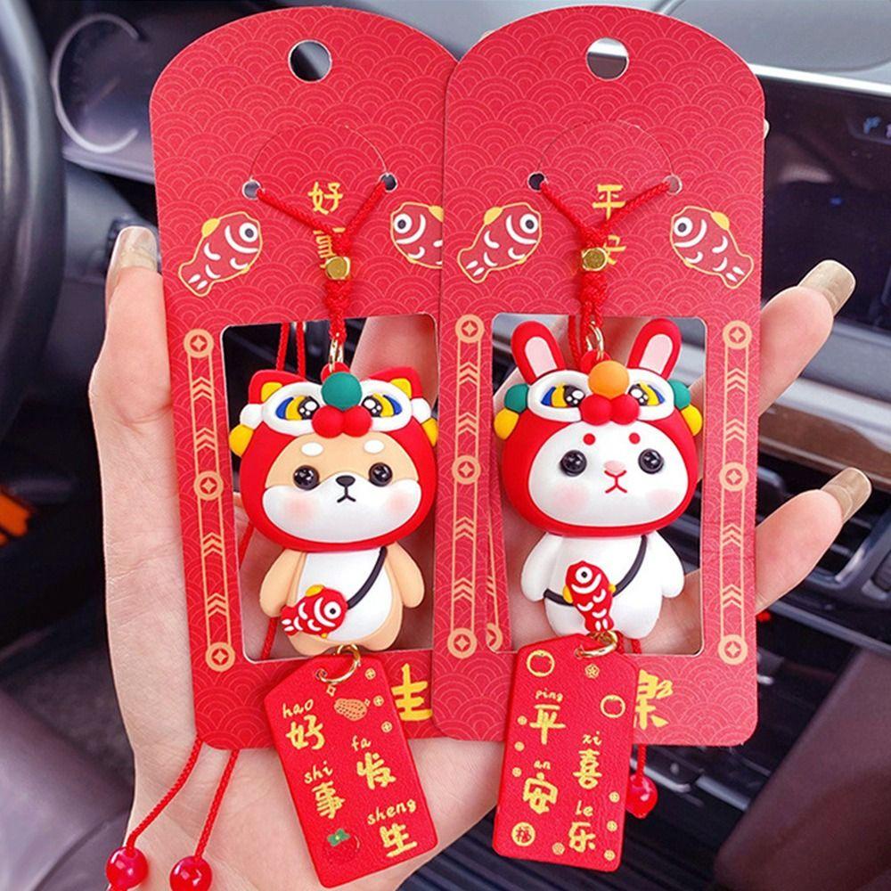 Suyo Kelinci Gantung Liontin Charm Animal Rumah Kaca Spion Ornamen