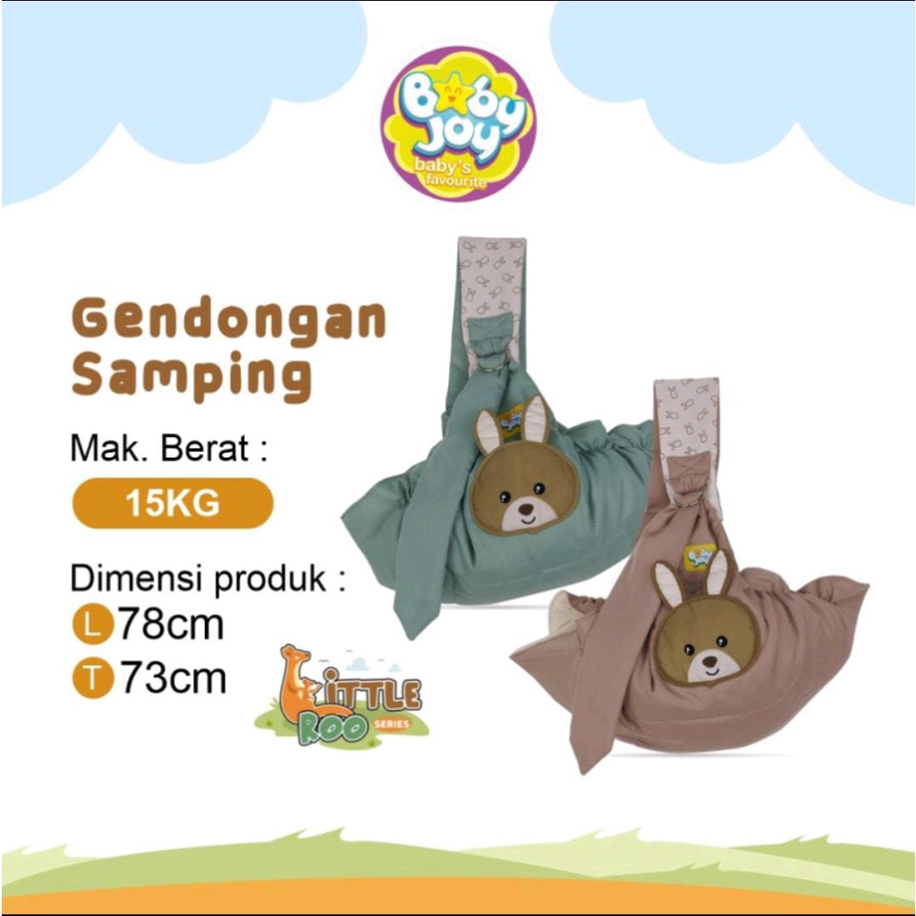 Baby Joy Gendongan Bayi Samping Saku (cocok untuk Newborn) series Little Roo - BJG2024