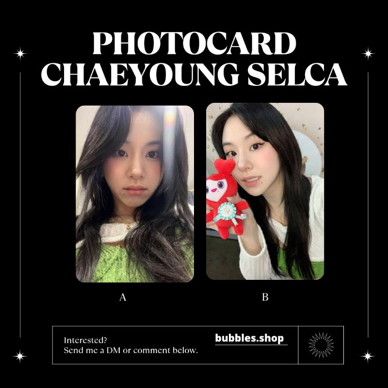 PHOTOCARD UNOFFICIAL CHAEYOUNG TWICE SELCA