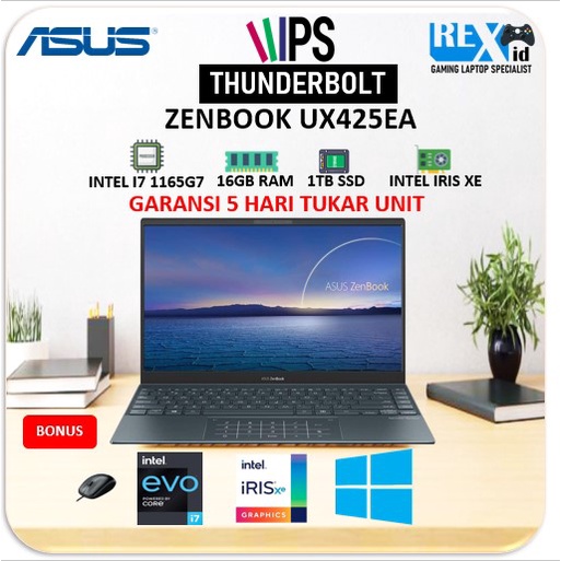 Laptop ASUS ZENBOOK FLIP UX363EA EVO i7 1165G7 1TBSSD 16GB INTEL IRIS XE