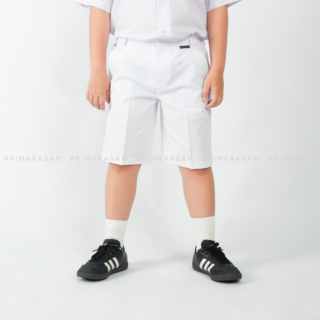 Primaragam Celana Putih Sekolah Sd Pendek Anak Laki Laki Pinggang Karet