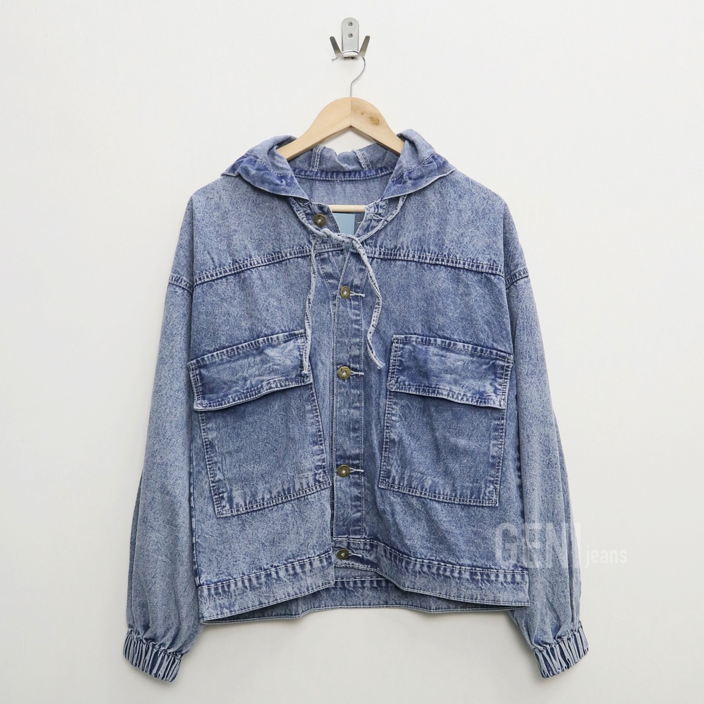 Oversize hoodie triby jacket jeans wanita by Genijeans