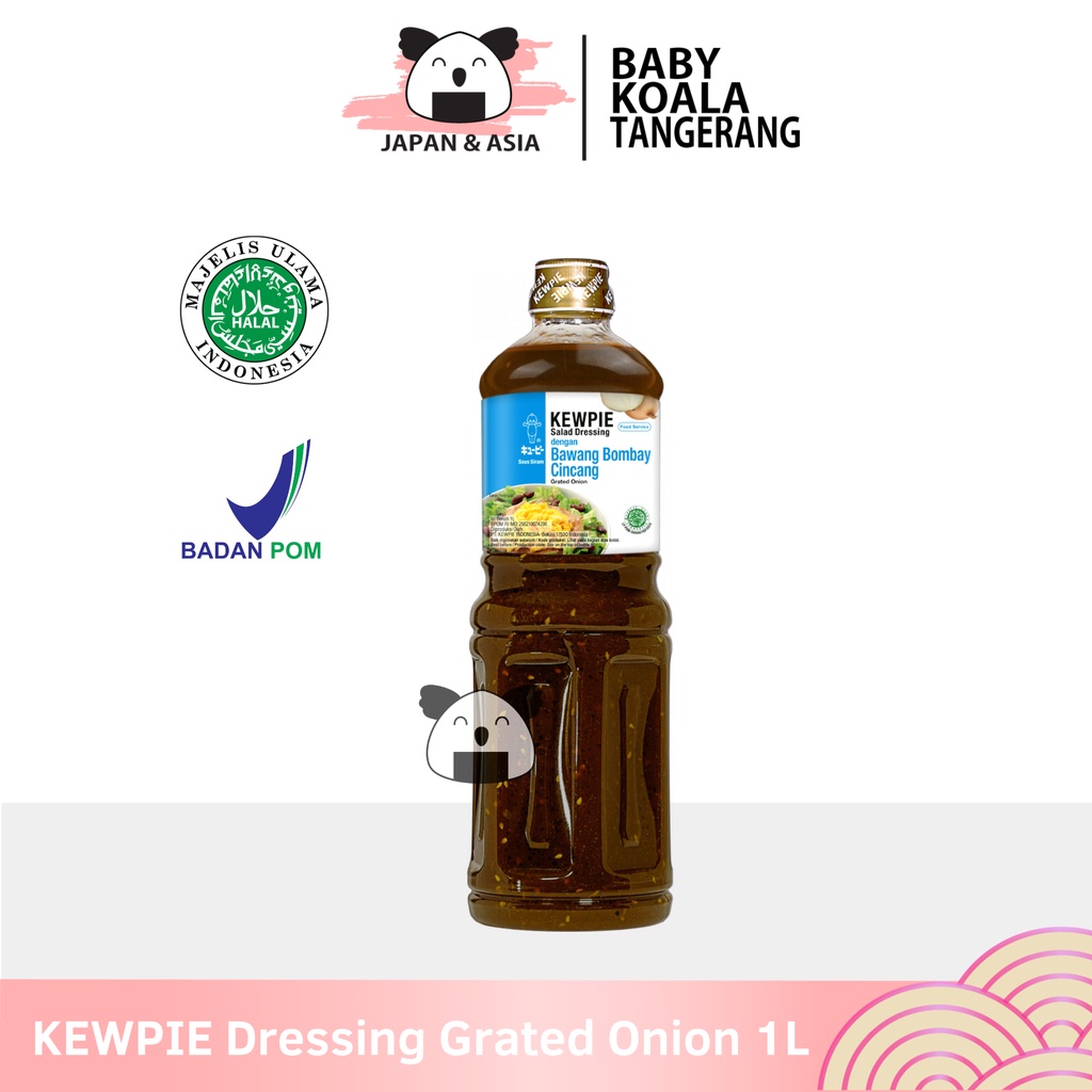 

KEWPIE Salad Dressing Grated Onion 1 liter Halal │ Bumbu Tumis