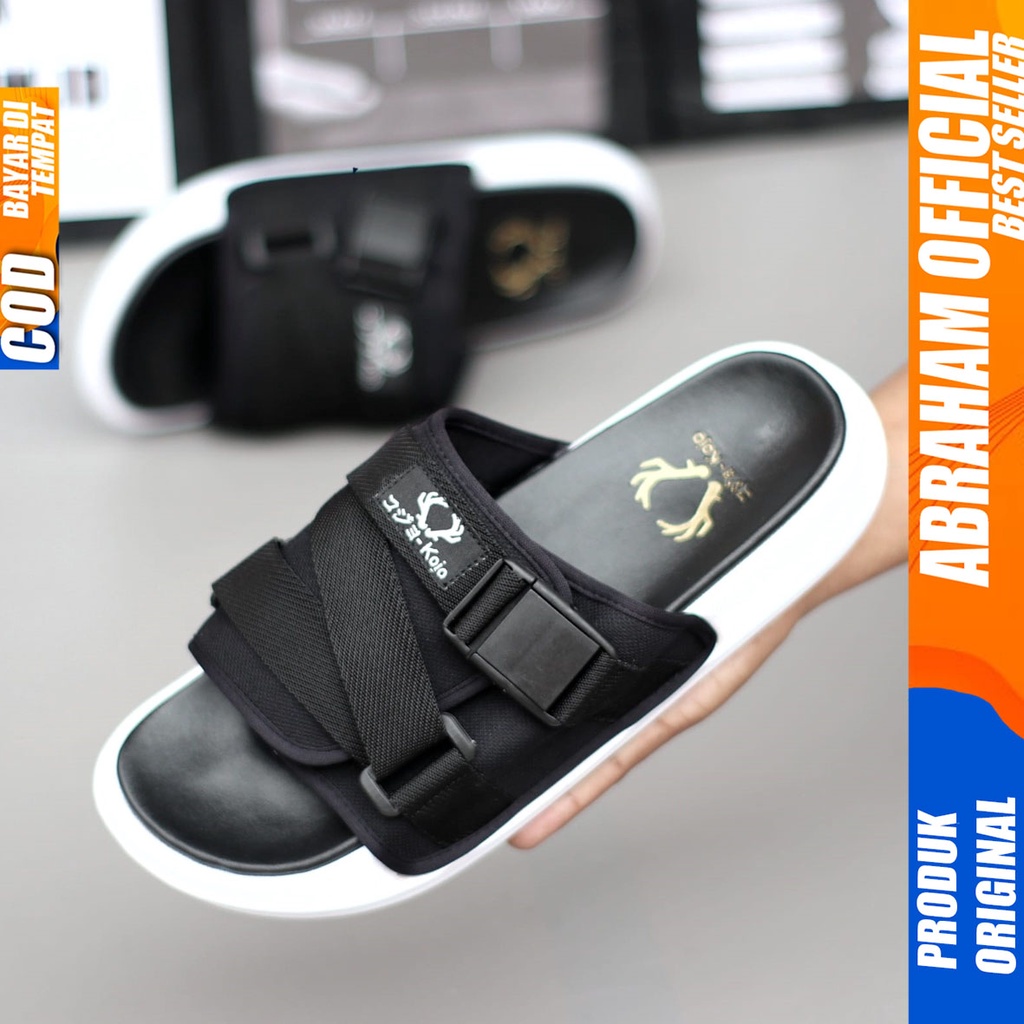 Sandal Selop Pria Sendal Slide Ringan Distro Abraham Franky