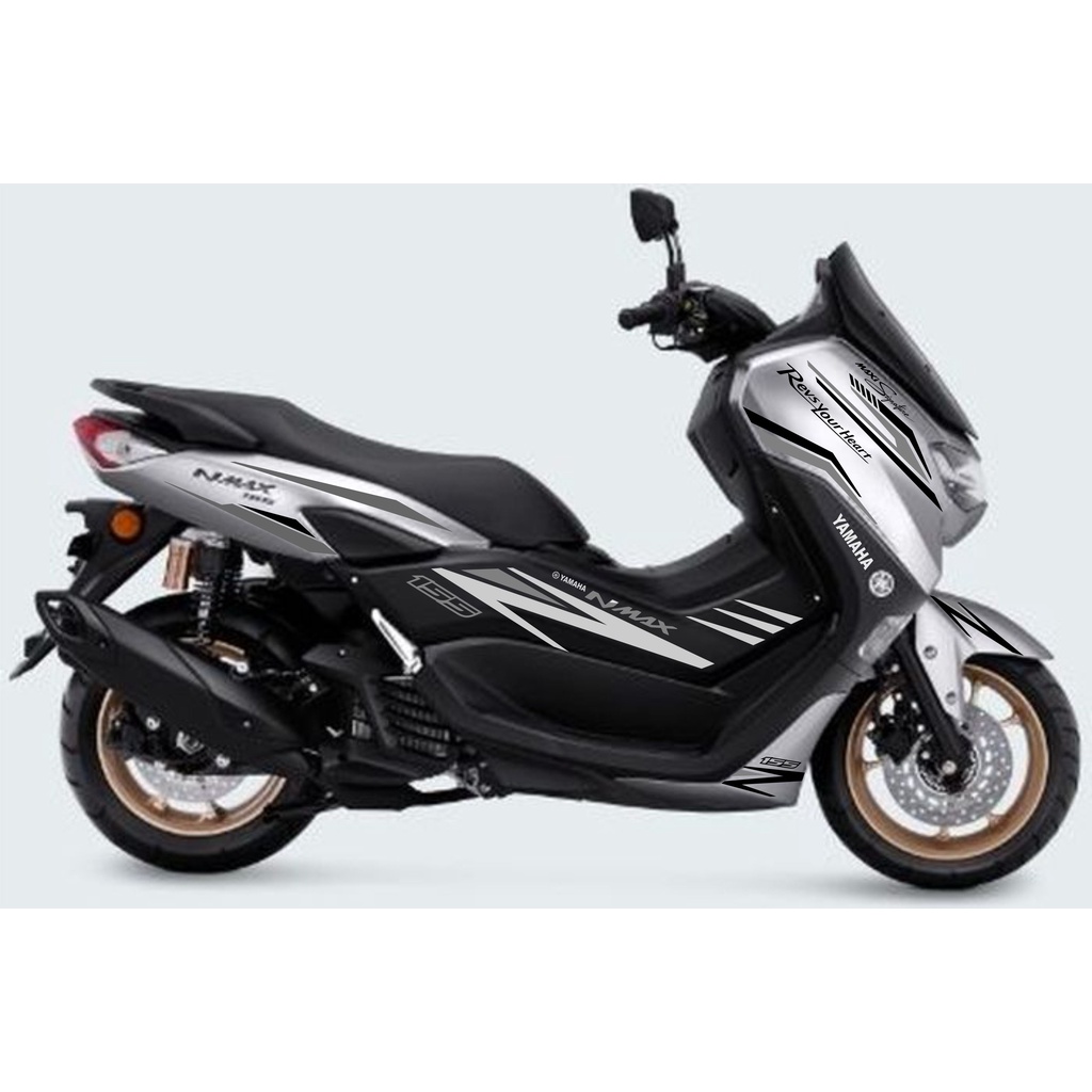 cutting sticker motor yamaha all new nmax silver polet motor