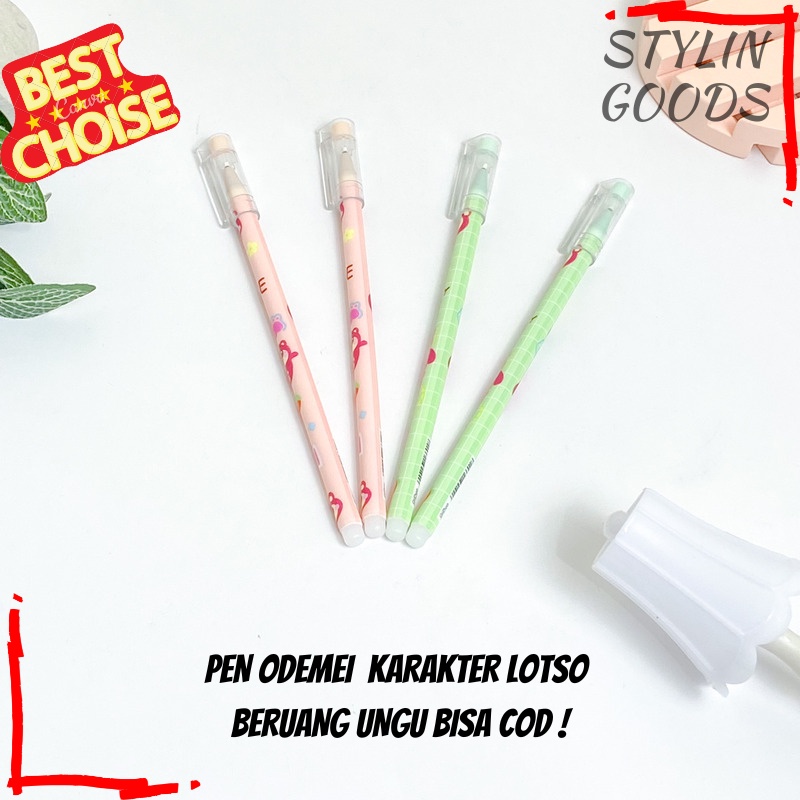 

4 8 12 PCS PULPEN BISA DIHAPUS ERASABLE PEN ODEMEI POMPOMPURIN QIDUO TERBARU TINTA PEN HITAM ALAT TULIS LUCU