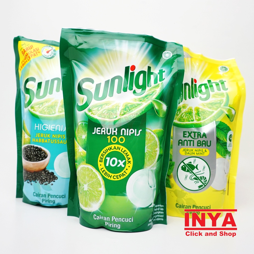 SUNLIGHT HIGIENIS JERUK NIPIS &amp; HABBATUSSAUDA 755ml REFILL - Cairan Pencuci Piring
