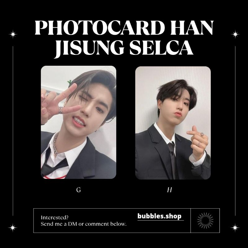 PHOTOCARD UNOFFICIAL HAN JISUNG STRAYKIDS SELCA