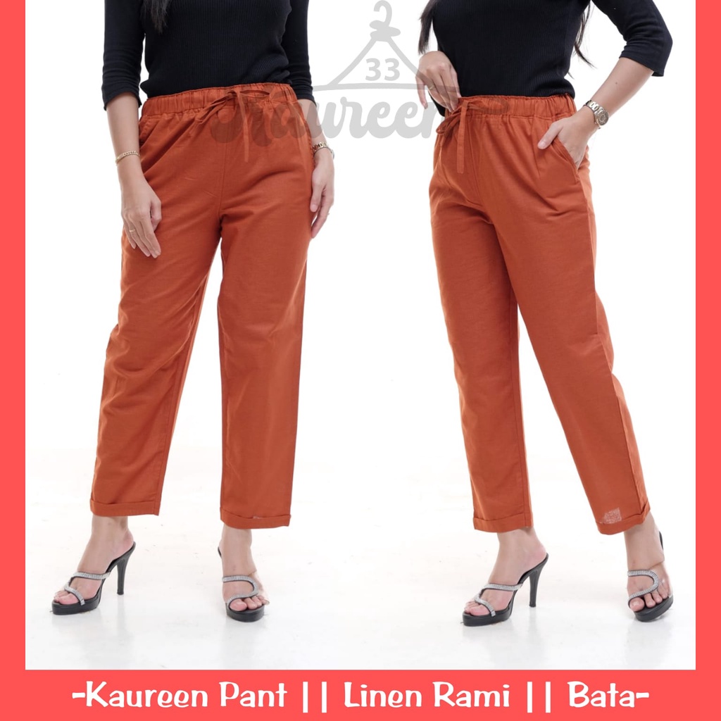 CELANA WANITA Linen Pants CELANA KEKINIAN BAGGY PANTS CELANA WANITA TERLARIS CELANA LINEN