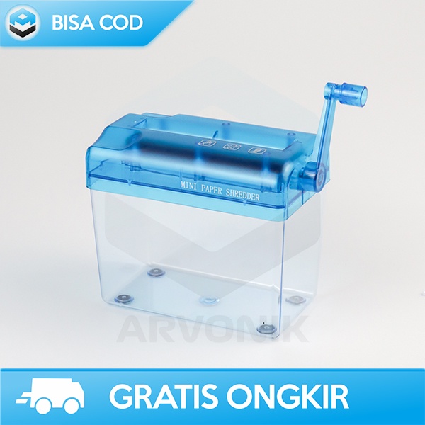 ALAT PENGHANCUR KERTAS KARTU CD MANUAL PAPER HAND SHREDDER MINI 4.5L