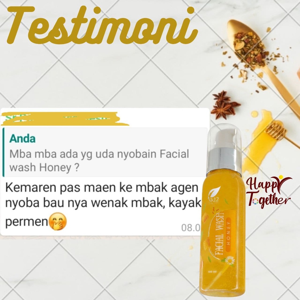 FACIAL WASH HONEY SR12 / MENGONTROL MINYAK WAJAH BERLEBIH / SABUN MADU CAIR / MENGANGKAT KOTORAN WAJAH / saudagarsr12