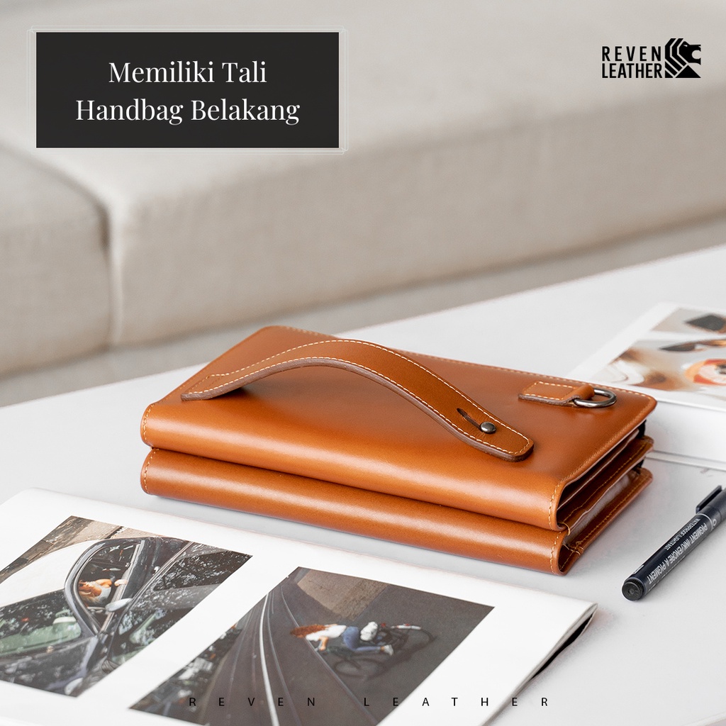 Tas Tangan Pria Handbag Clutch Pouch Cowok Diamante Series Fashion Bahan Kulit Sapi Asli Premium Original Hand bag Branded