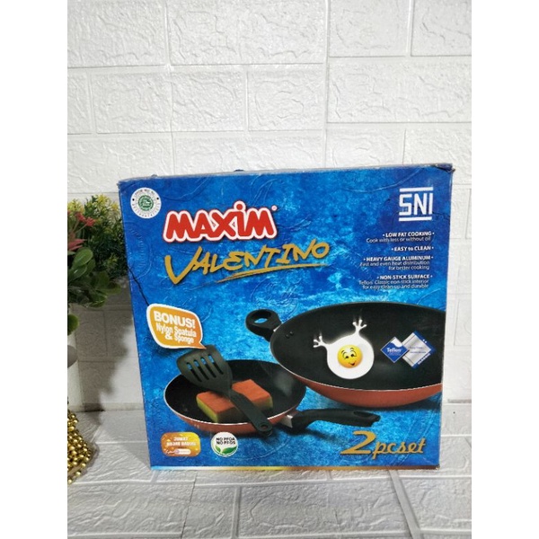 Maxim Valentino set / wajan set / kwali maxim set