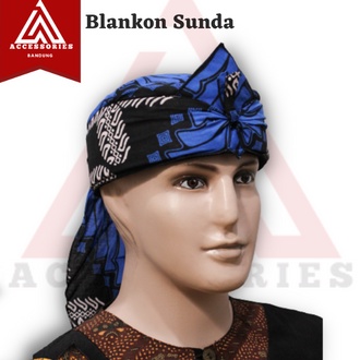IKet kepala Blangkon sunda jawa dewasa & anak udeng bendo motif batik totopong sunda