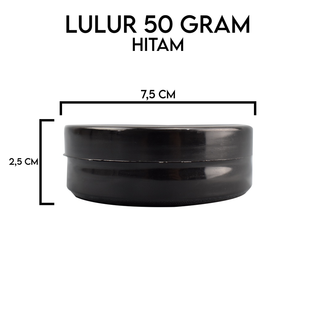 Pot Pomade 50Gr Full Black /Pot Jar Pomade 50 Gram