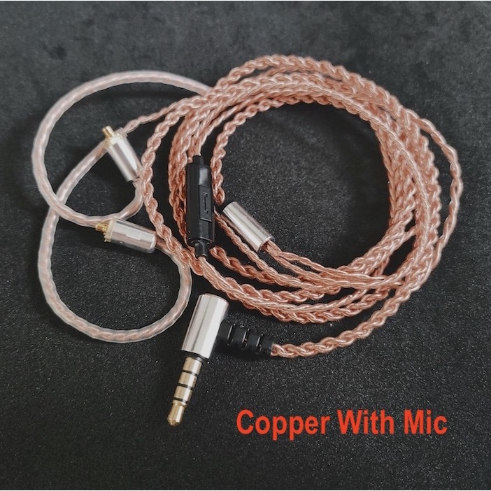 High Value Copper MMCX Pin Cable Replacement Shure UE Tin Audio Basic