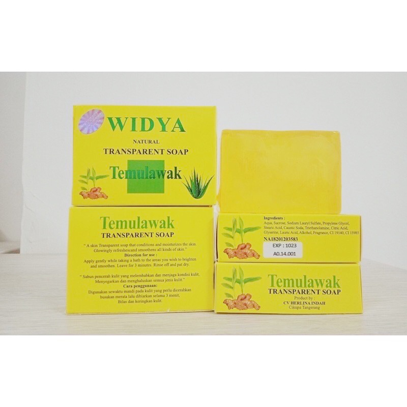 SABUN TEMULAWAK WIDYA WHITENING SOAP | HOLOGRAM PINK (ECER)