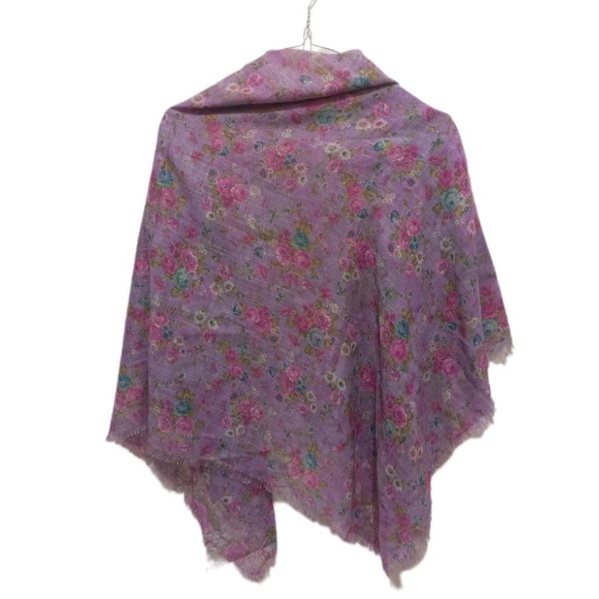 Jilbab/Hijab/Segiempat motif bunga PL