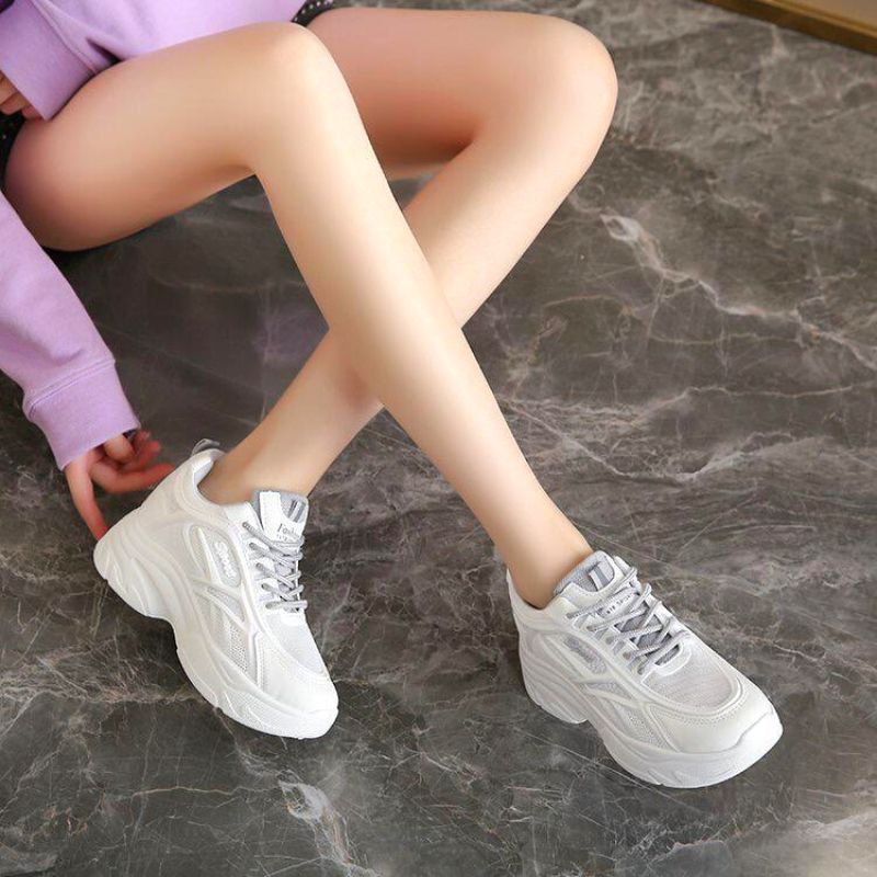 RYX - Milky Pastel Sepatu Sneakers Tali Wanita Fashion Casual / Olahraga- Ori Import