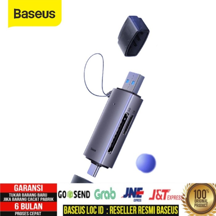 Baseus Card Reader USB 3.0 Type-C to SD TF High Speed 2IN1 OTG Adapter