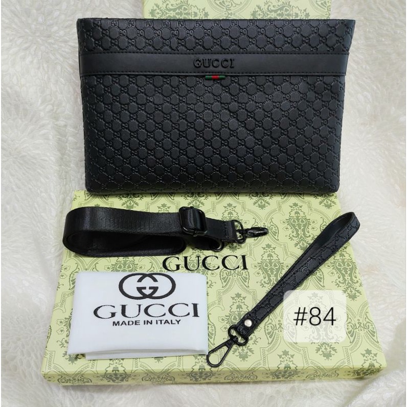 CLUTCH PREMIUM/HANDBAG GC WOMAN ALL BLACK***freebox***