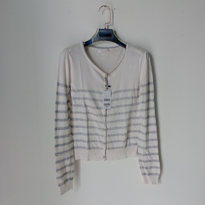 Feroux/Cardigan wanita garis garis Kekinian/Cardigan thrift preloved