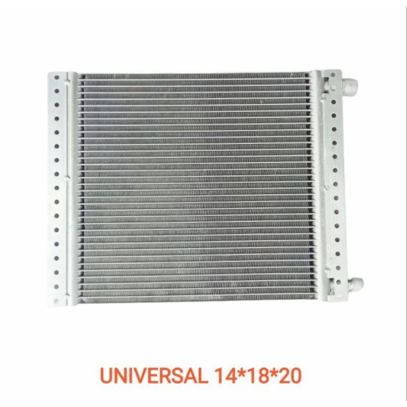 Kondensor AC Mobil Multiflow 14x18x20 Condensor universal r134a BaruKondensor AC Mobil Multiflow 14x