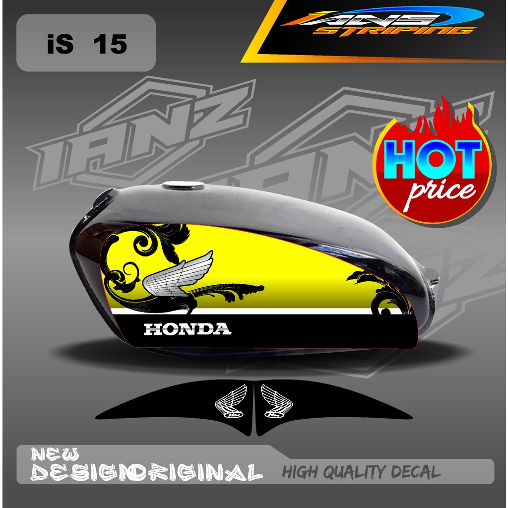 STIKER CUTOM STRIPING CB 100 STANDART / STIKER CB 100 HOLOGRAM DAN NON HOLOGRAM  IS15