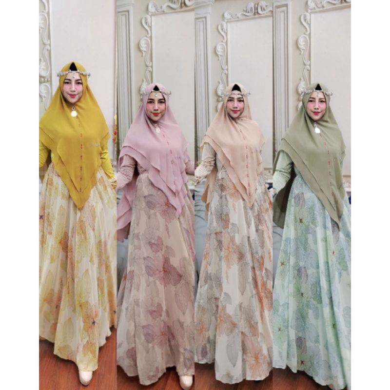 KEJORA SYAR'I | GAMIS HIJAB 2 LAYAR FULL CERUTY