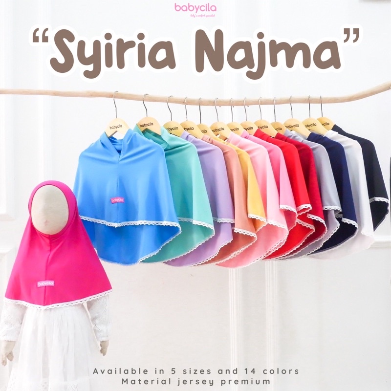 Babycila Syiria Najma Hijab Anak Jersey Premium [Pastel Series]